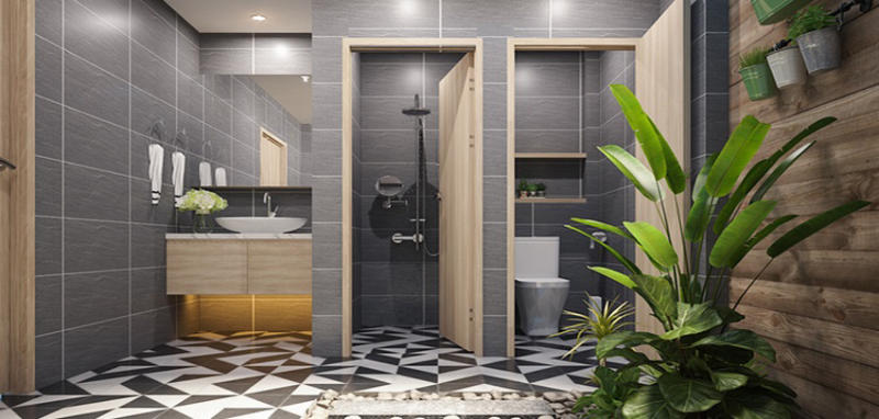 Các mẫu thiết kế nhà vệ sinh và nhà tắm riêng đẹp